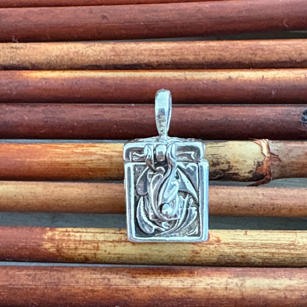 Sterling Silver Pendant Prayer Box Charm